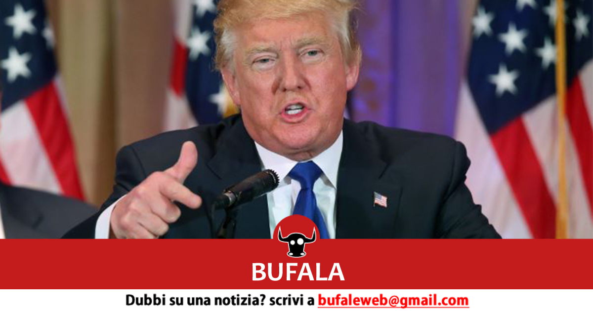 bufala trump italia mask