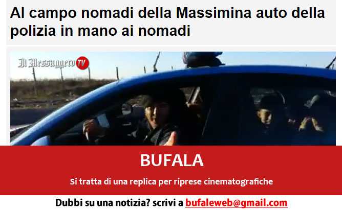 bufala-auto-polizia-nomadi-riprese-sceniche