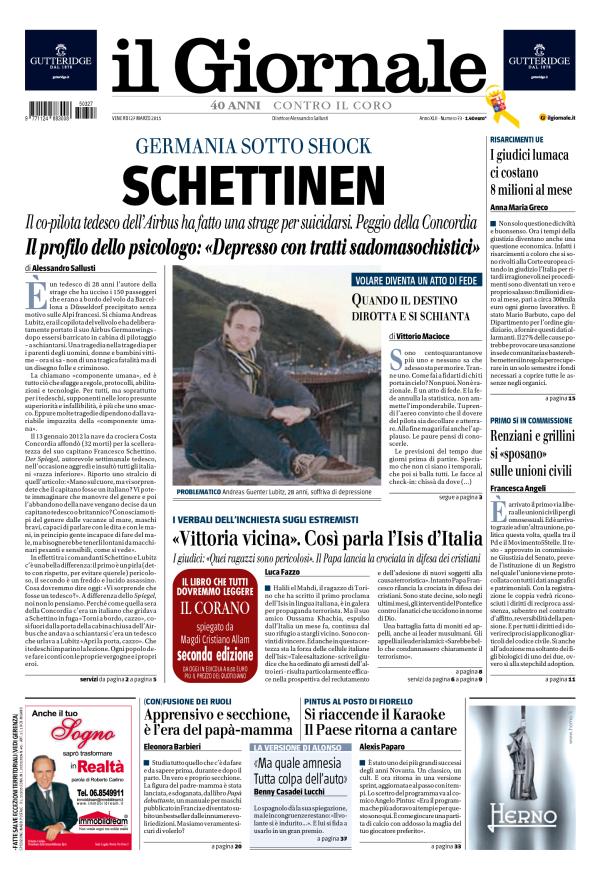 copertina-27-marzo-2015-schettinen-il-giornale