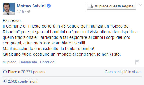 post_facebook_salvini_scuola_trieste
