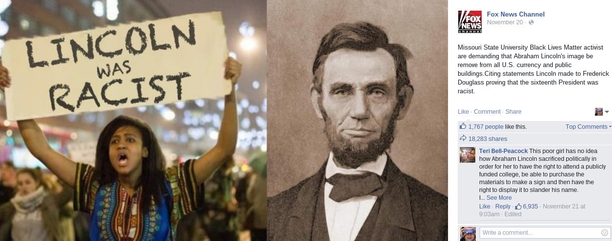 lincoln-was-racist
