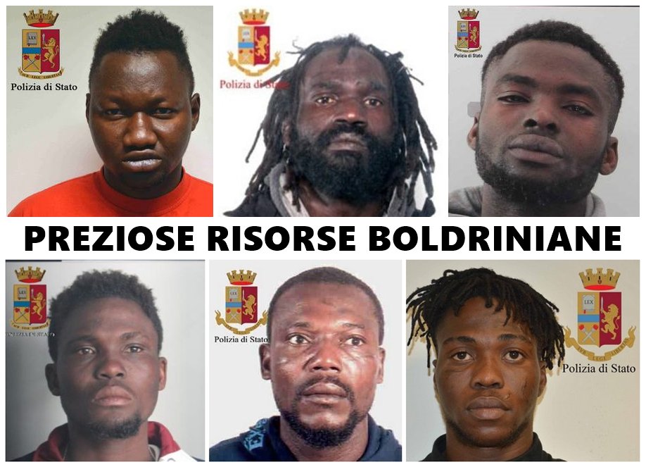 Foto dei presunti "6 violentatori di Desireè"