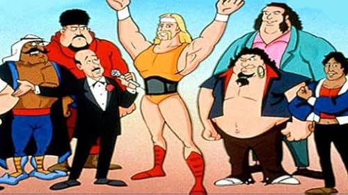 Titoli di testa del cartone animato "Hulk Hogan's Rock and Wrestling": a sinistra, Volkoff e Sheik