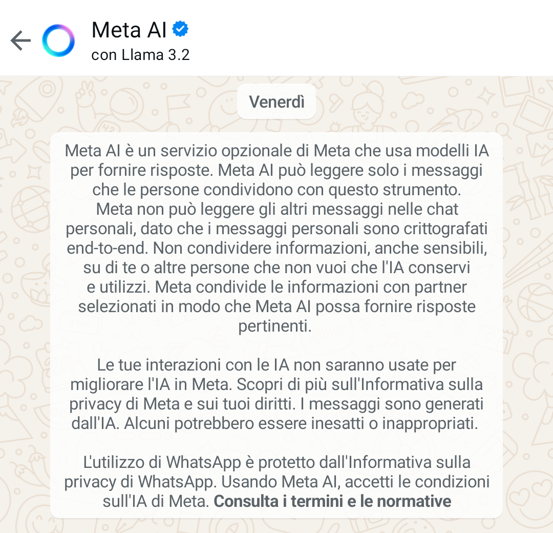 Il disclaimer