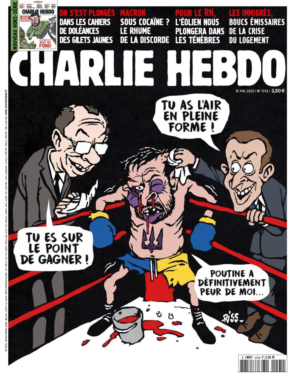 L'(ennesima) copertina di Charlie Hebdo su Zelensky è un fake dei siti Doppelganger