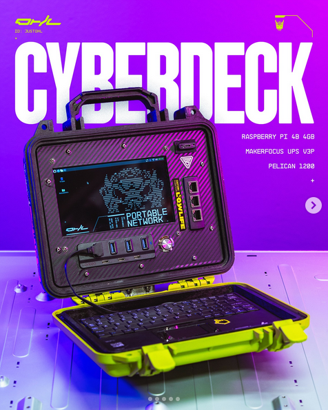 Il Cyberdeck, con valigetta Pelican