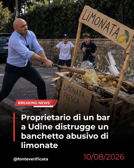 La storia del barista che distrugge il banchetto di limonata di Pradamano è un (altro) post del Re dei Troll