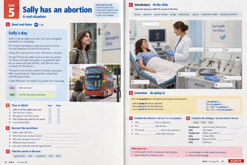La beffa del libro di inglese "Sally has an abortion" di Kuros Edizioni