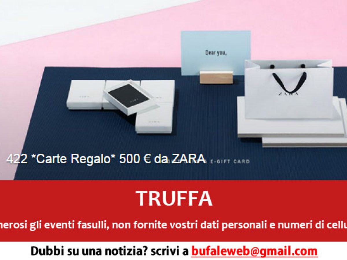 buono regalo zara