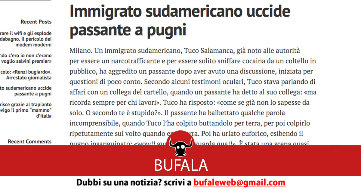 bufala sindaco di lonigo