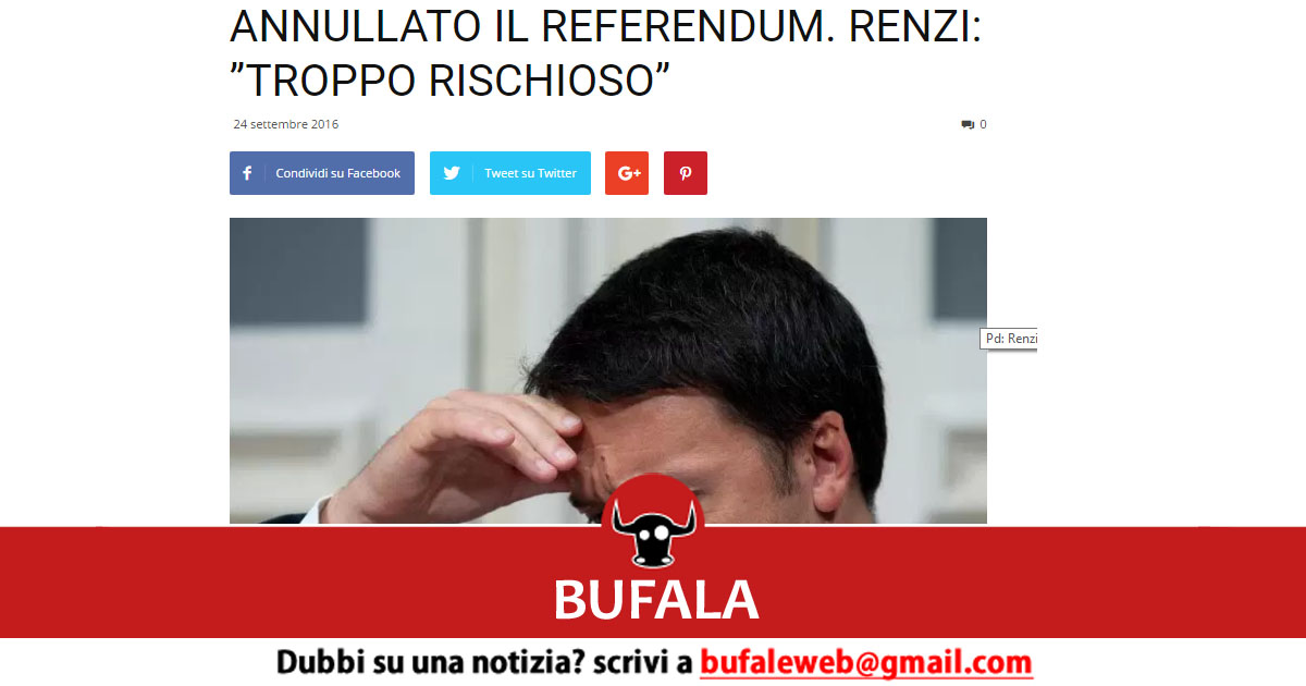 bufala sindaco di lonigo