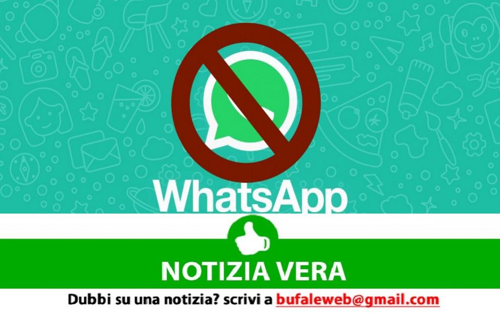WhatsApp temporaneamente non disponibile