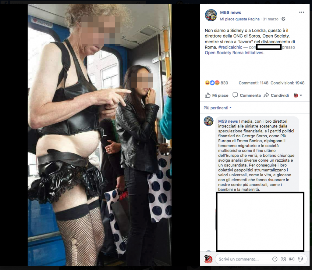 Il meme contro Soros, da ora col 100% in più di attacchi contro l'omosessualità