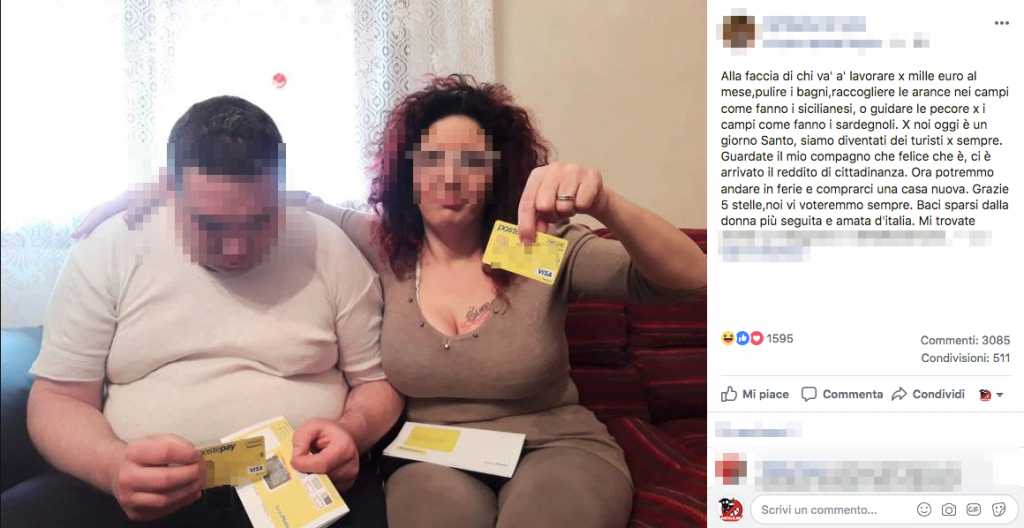 “Alla faccia di chi va a lavorare per mille euro al mese”