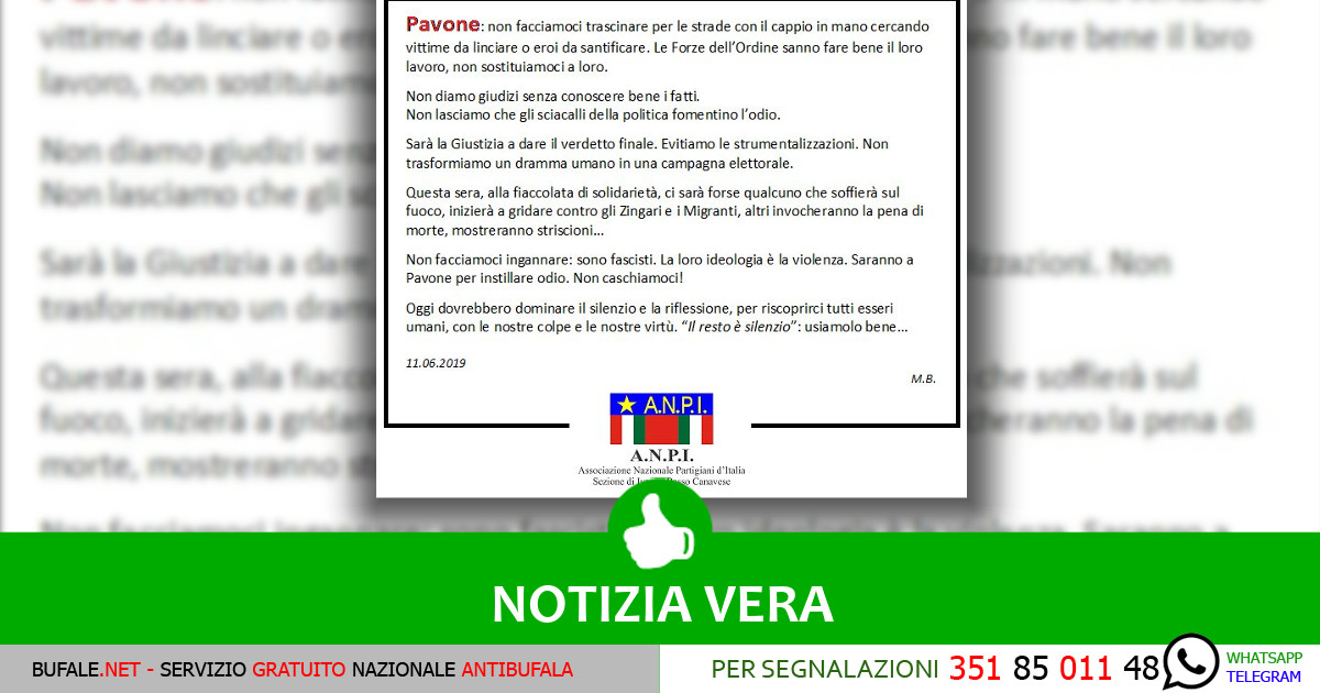 bufala sindaco di lonigo