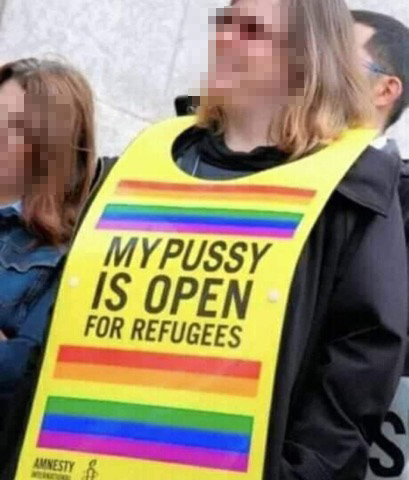 My pu**y is open for refugees