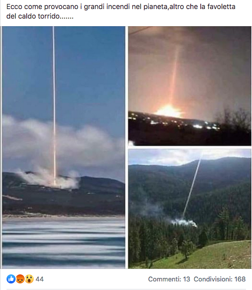 Ecco come provocano i grandi incendi nel pianeta,altro che la favoletta del caldo torrido.......