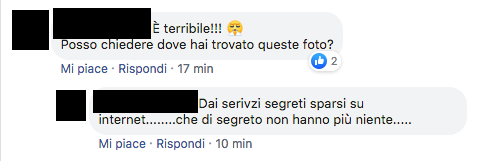 "I serivzi segreti sparsi su internet..." hanno diffuso la foto