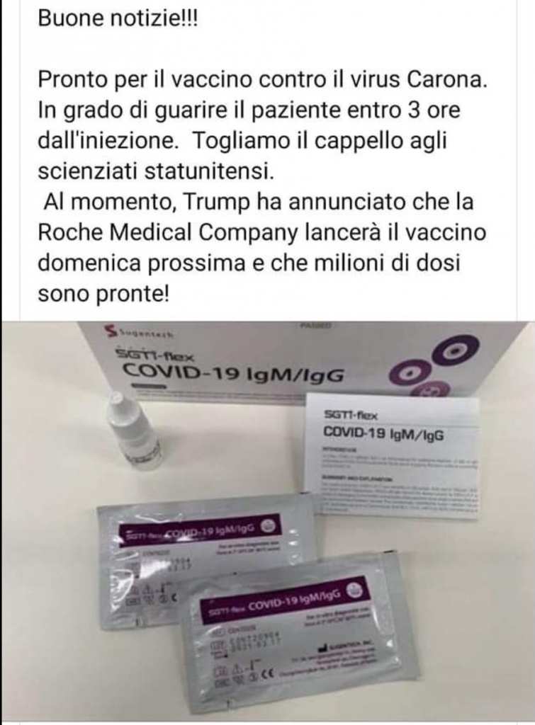 Il vaccino contro il virus 'Carona'