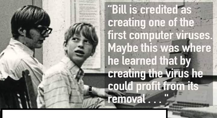 Esempio dei "memes" contro Bill Gates