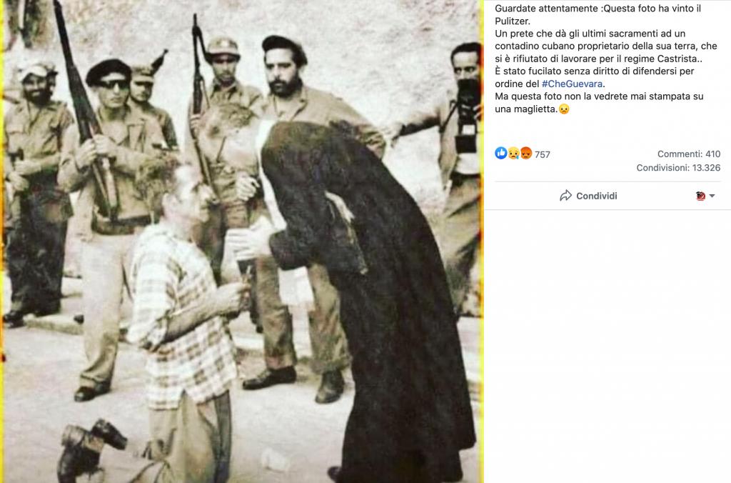 Questa foto ha vinto il Pulitzer! Un contadino cubano fucilato per ordine del #CheGuevara!