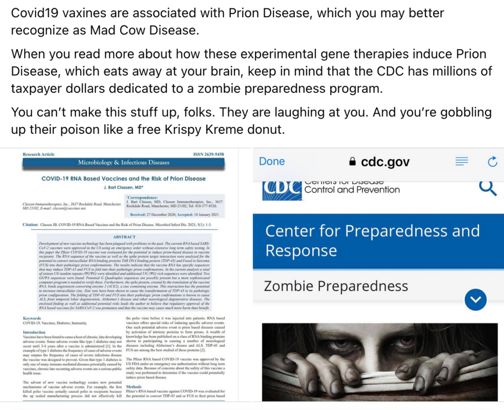 Vaccini COVID19 e malattie da prioni: attenti ai paper predatori