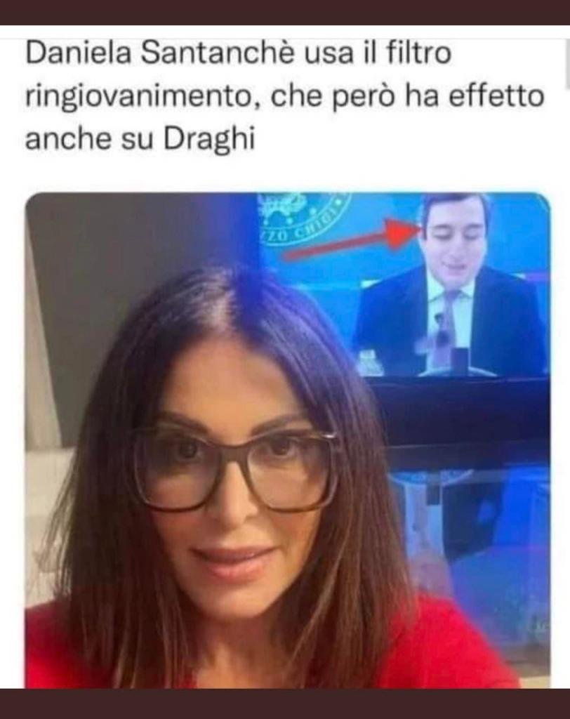 La fake news della foto ritoccata della Santanché col filtro ringiovanimento