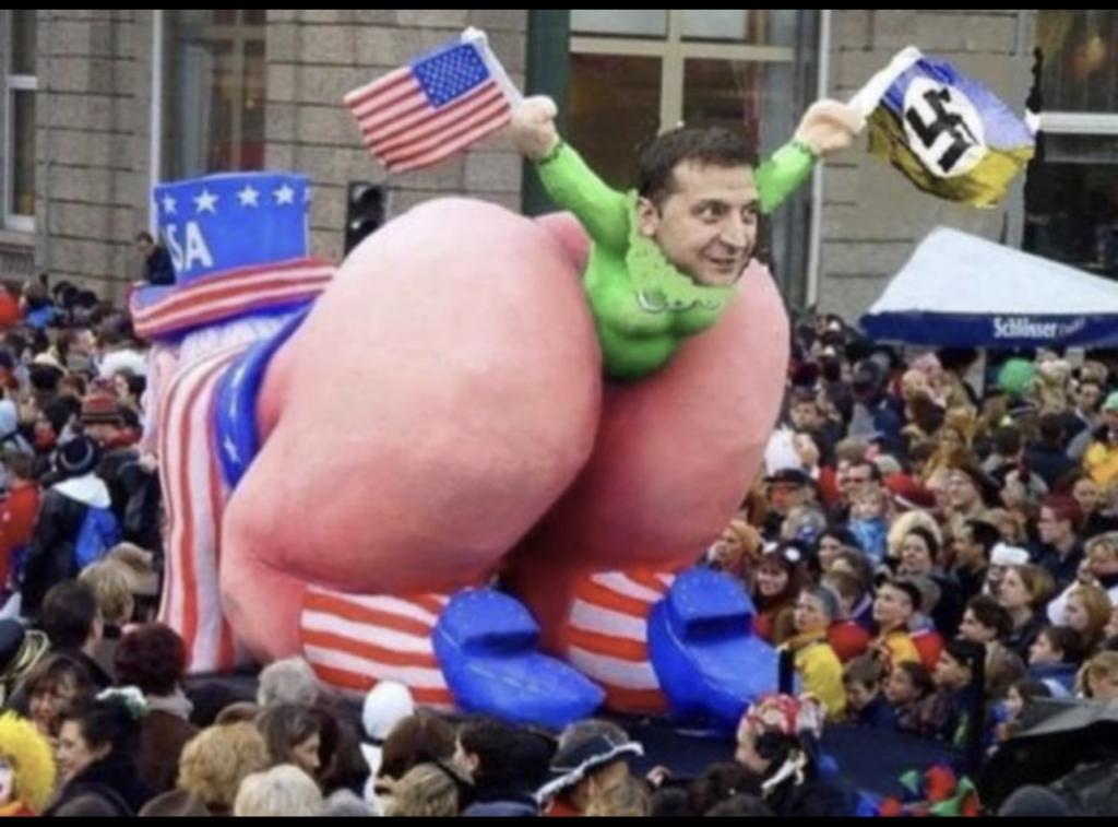 Questo carro della parata del 4 luglio contro Zelensky è un falso