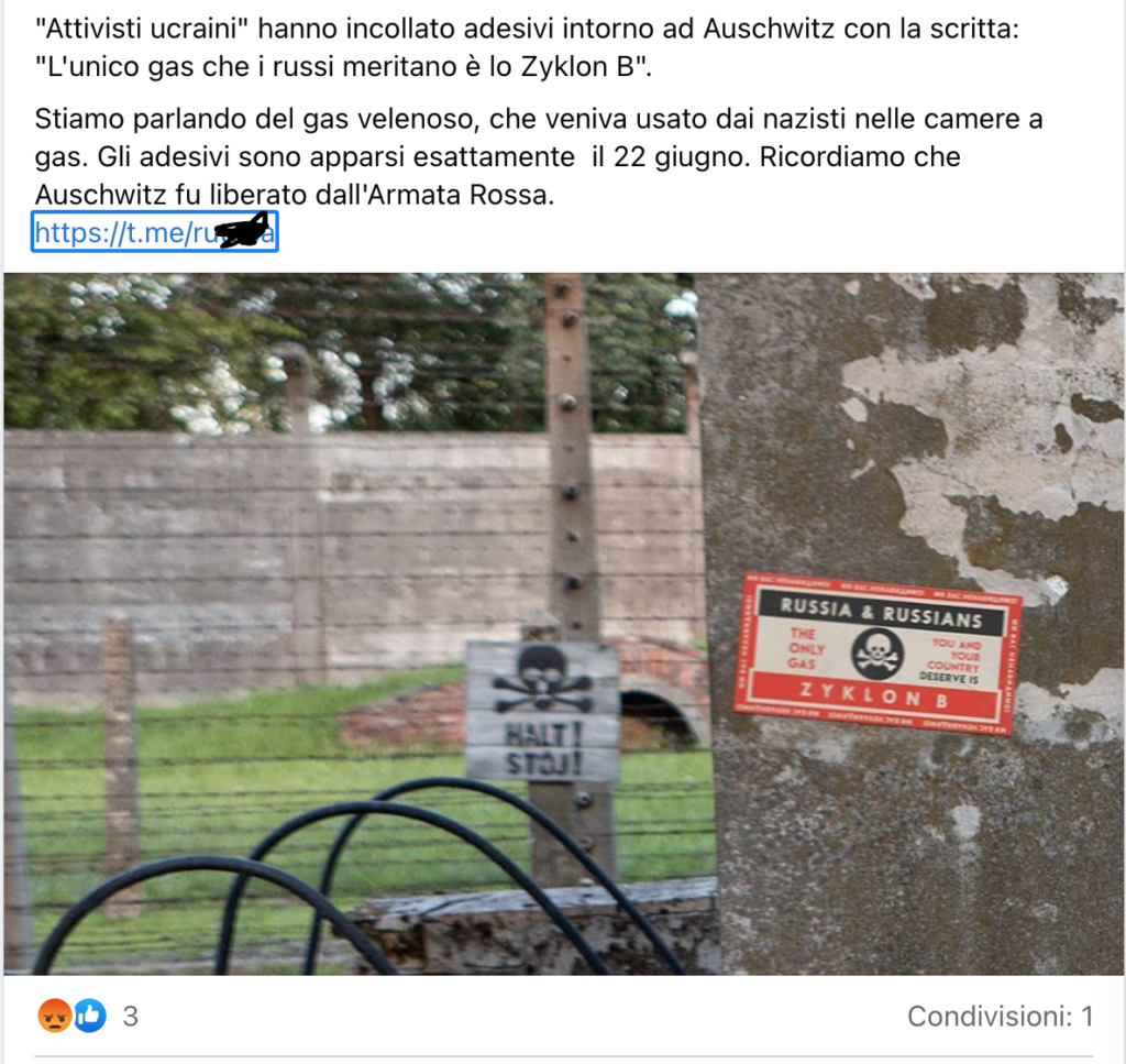 La fake news degli attivisti ucraini che vandalizzano Auschwitz smentita dal Memoriale