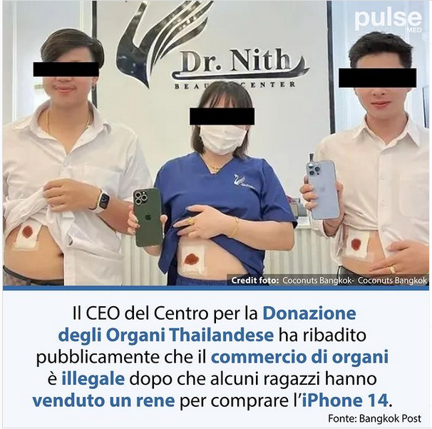 Non ci sono giovani che vendono un rene per l'Iphone, solo scherzi idioti