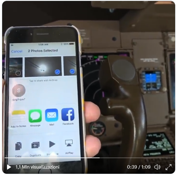 Notare l'icona in alto