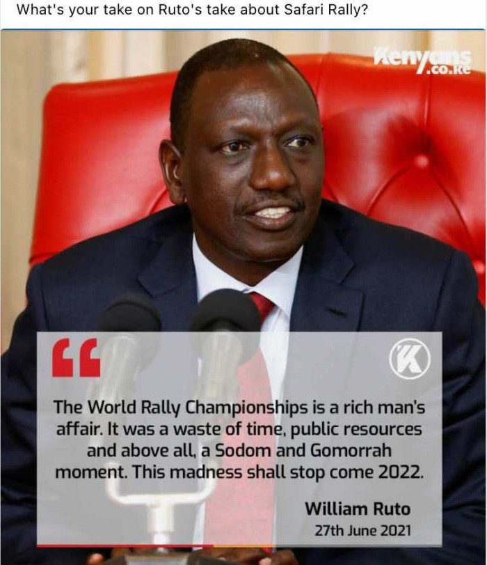 Niente Rally in Kenya, come "Sodoma e Gomorra": la bufala corre dal 2021