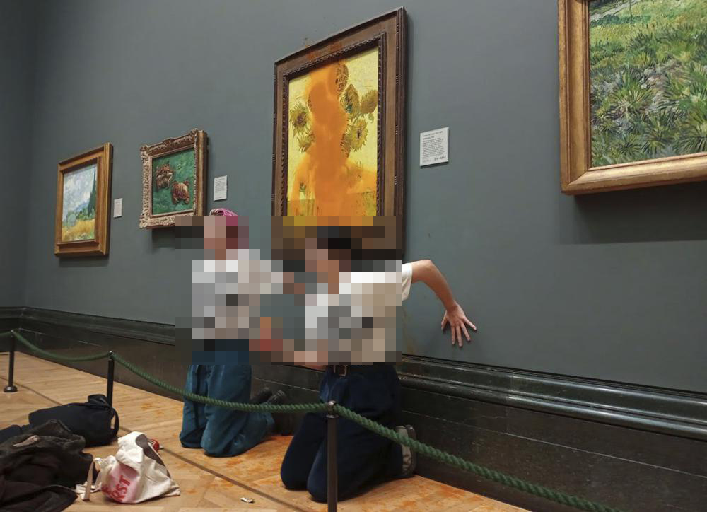 Zuppa contro Van Gogh: attiviste ambientaliste in tribunale