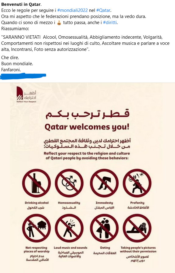 Smentito il manifesto medioevale dei Mondiali di Calcio in Qatar