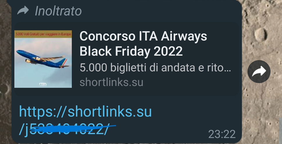 Black Friday dei regali ITA Airways (che non esistono)