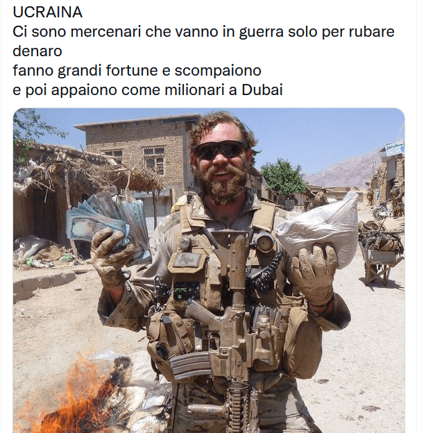 Il mercenario Ucraino miliardario: le fonti russe hanno annesso l'Afganistan