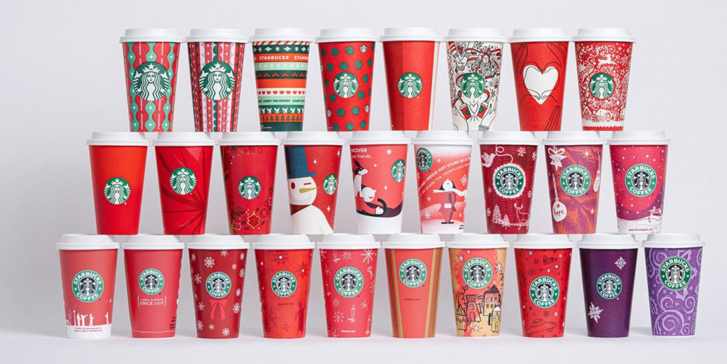 Le tazze di Natale Starbucks 2022, fonte il portale della ditta