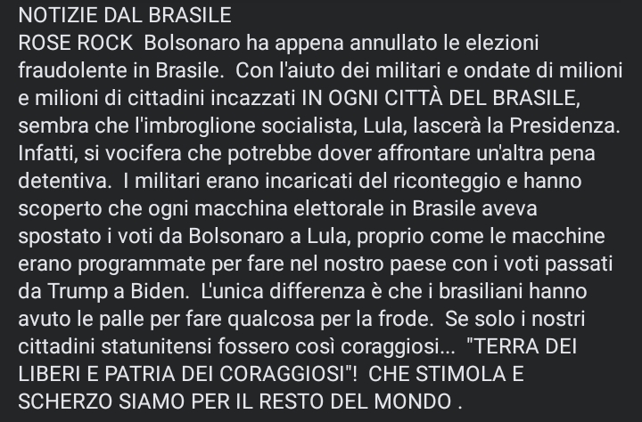 Bolsonaro annulla le elezioni fraudolente