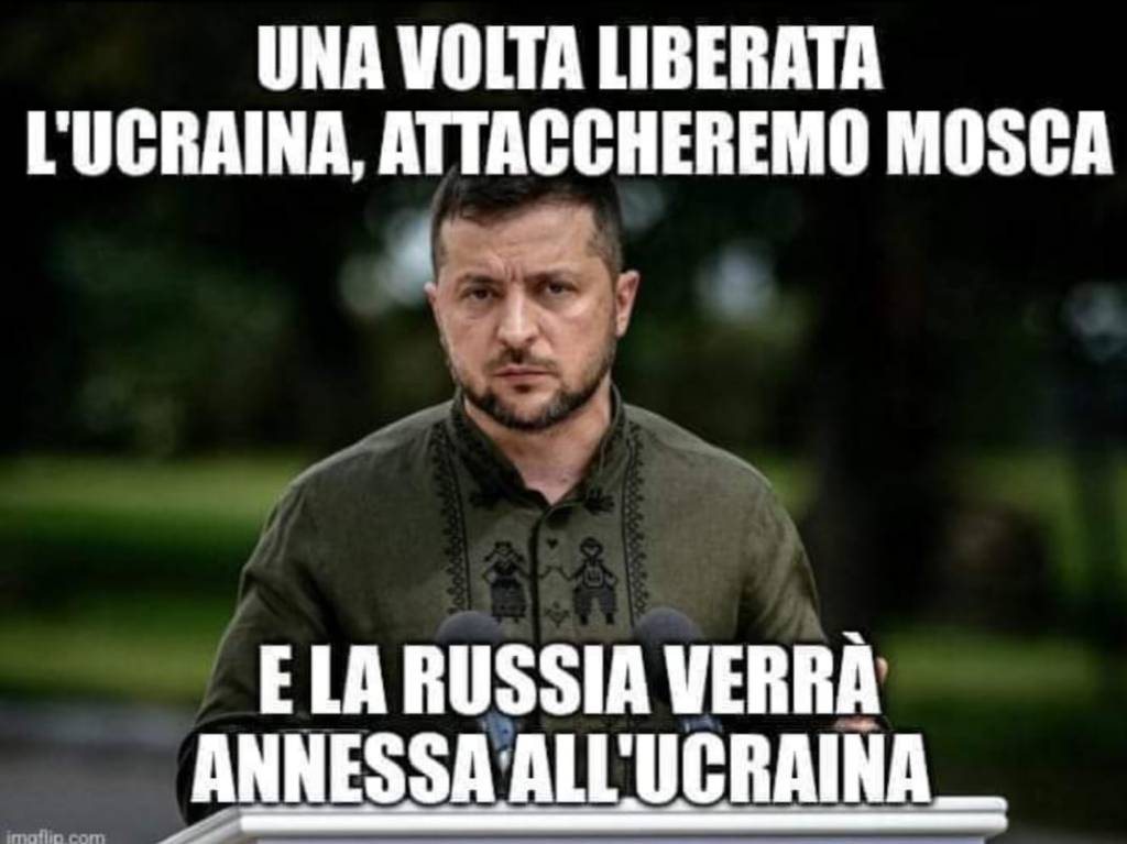 Nel mondo delle "fontirusse" Zelensky vuole invadere Mosca