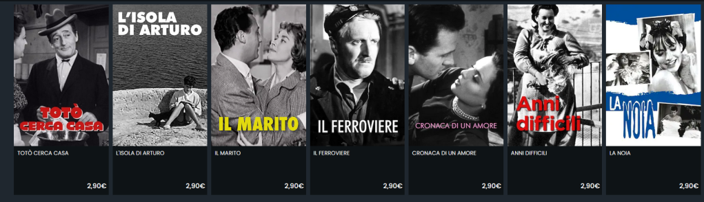 Selezione di film italiani su ItArt