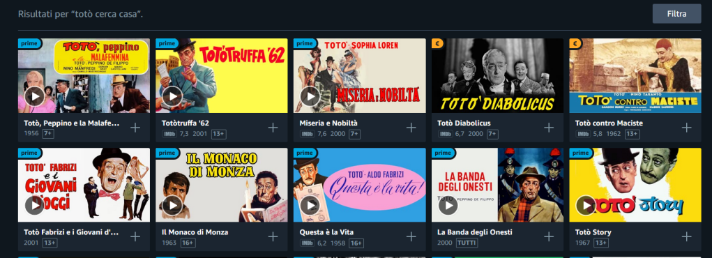 Film Italiani su Amazon Prime