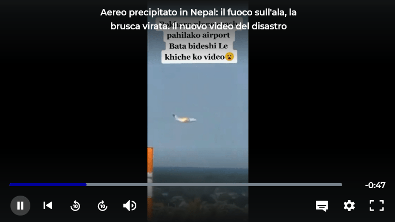 Il falso video dell’aereo in Nepal: ci cade anche Rainews