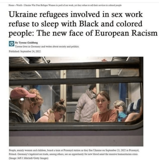 Le fonti russe inventano un articolo sul razzismo ucraino (e non è il peggio)