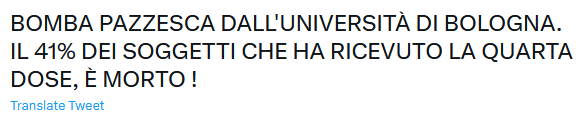 La bomba sul 41% di vittime della quarta dose è un errore di calcolo