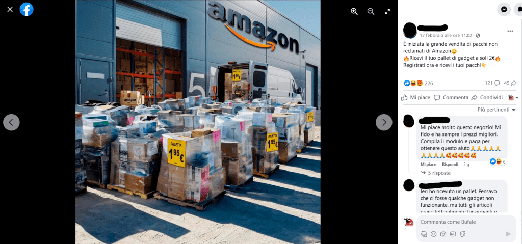 Non cascate nella "vendita dei pacchi non reclamati di Amazon"