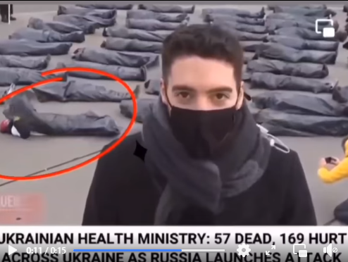 falso cadavere ucraino