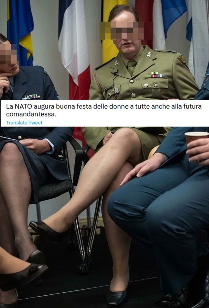La foto della "comandantessa della NATO" che non c'entra con la NATO