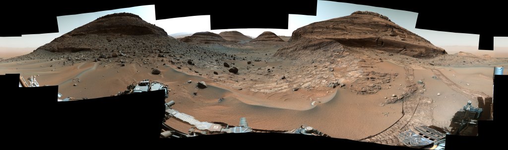 Curiosity riceve aggiornamento spaziale: dieci giorni per scaricarlo,  Curiosity's View of 'Paraitepuy Pass', NASA/JPL-Caltech/MSSS