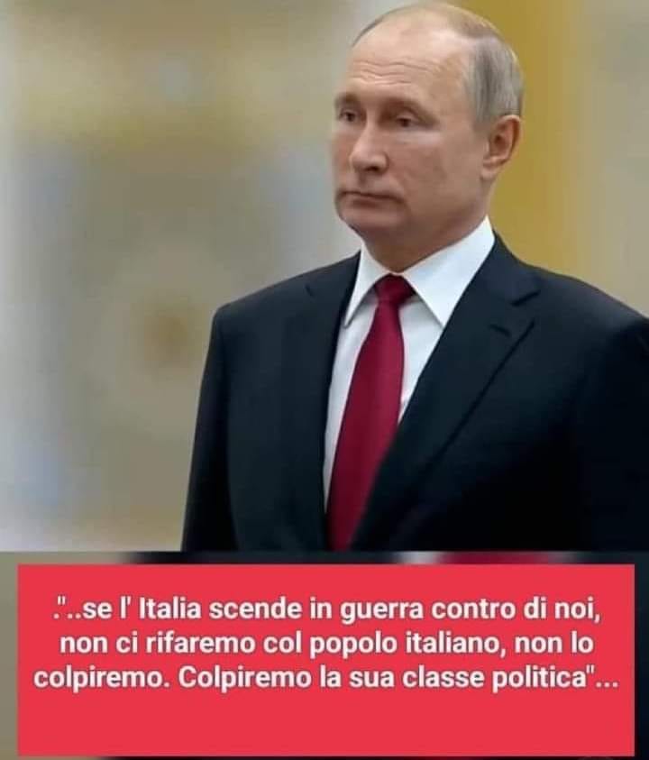 "Putin colpirà la classe politica italiana", ma sono fantasie putiniste