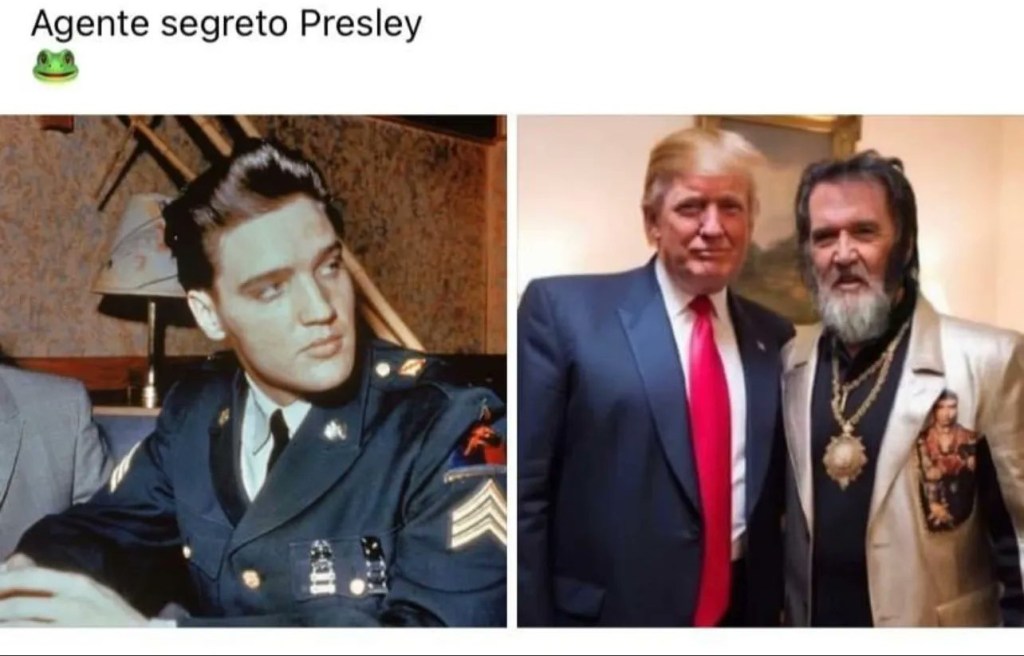 I QAnon sulle tracce di EElST: Elvis Presley approva Trump (con JFK)